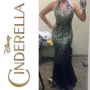 Black Jeweled Gown